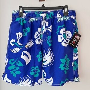 Florida Gulf Coast Eagles Blue Floral Men's Swim Shorts